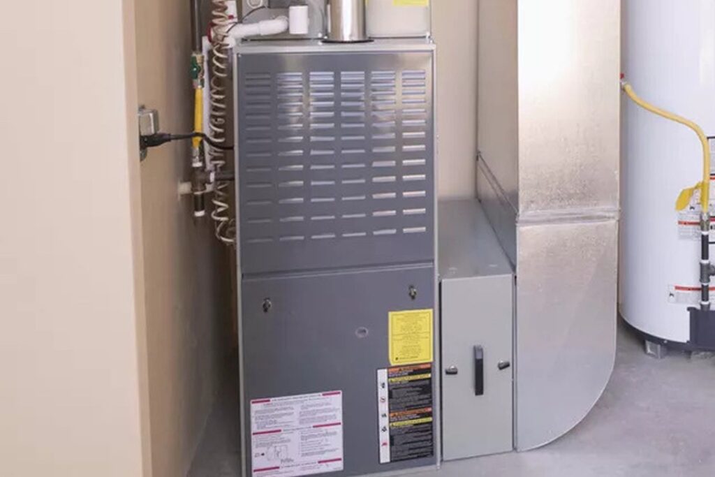 electric furnace with ductwork
