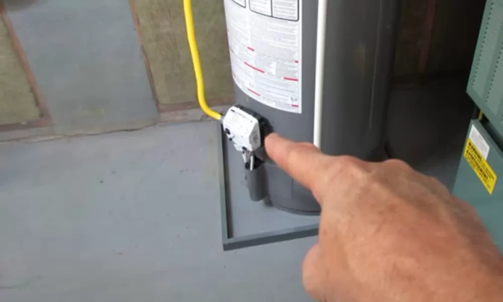Switch to turn off the water heater when it breaks